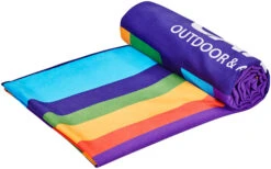 CAMPZ Microvezel Strandhanddoek 90x200cm, Bont