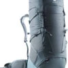 Deuter Aircontact Core 50+10 Backpack, Grijs -Deuter Shop deuter aircontact core 50 10 backpack graphite shale 1