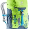 Deuter Schmusebär Rugzak 8l Kinderen, Groen/blauw 2 Deuter Schmusebär Rugzak 8l Kinderen, Groen/blauw -Deuter Shop deuter schmusebaer backpack 8l kids kiwi arctic 1